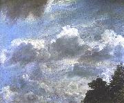 John Constable Cloud Study, Hampstead; Tree at Right, Royal Academy of Arts, London Spain oil painting artist